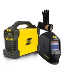 KIT Máquina de Solda Inversora ESAB HandyArc 162i + Swarm A10 + Luva MD Black