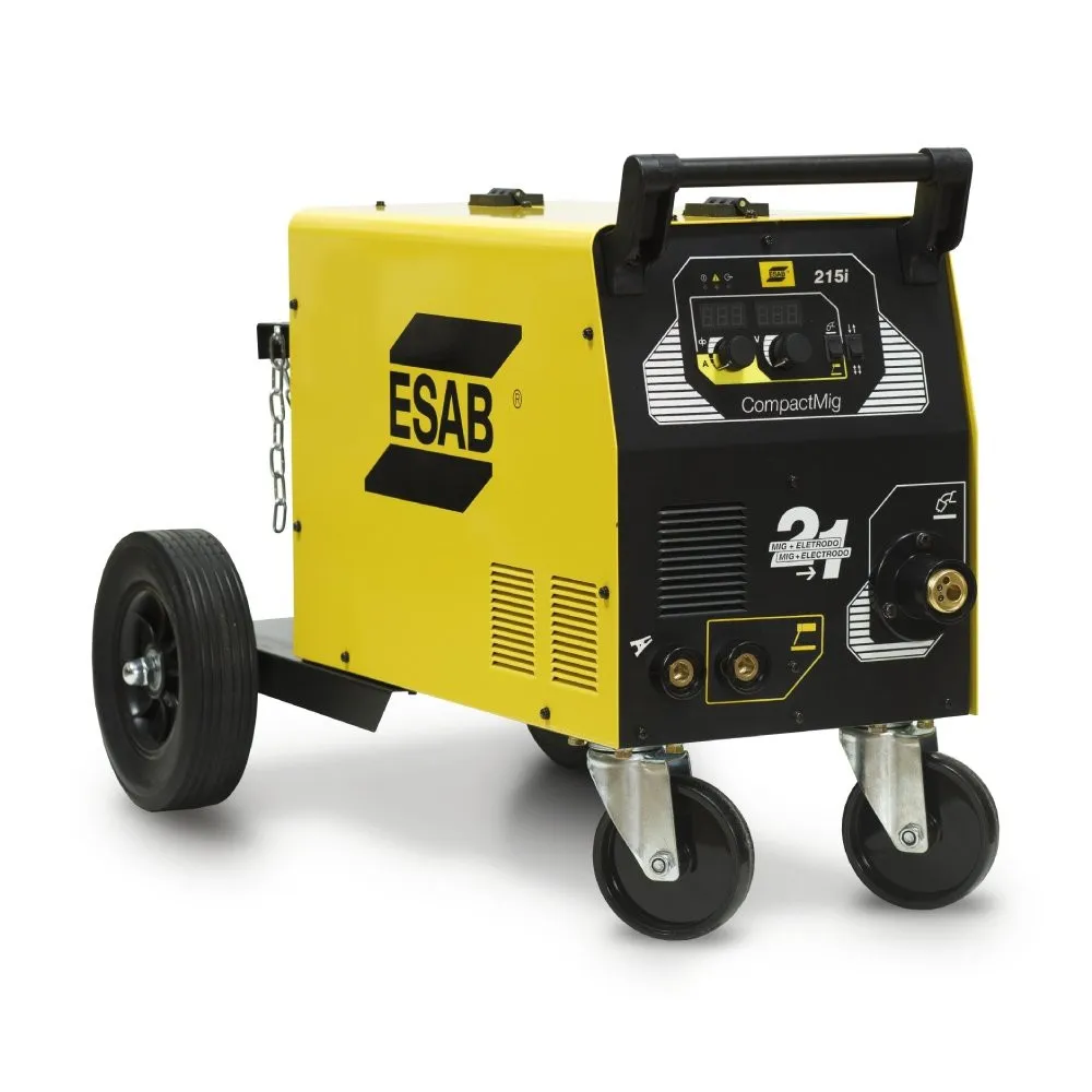 Inversora de solda MIG e Eletrodo ESAB CompactMig 215i - 200A 220V