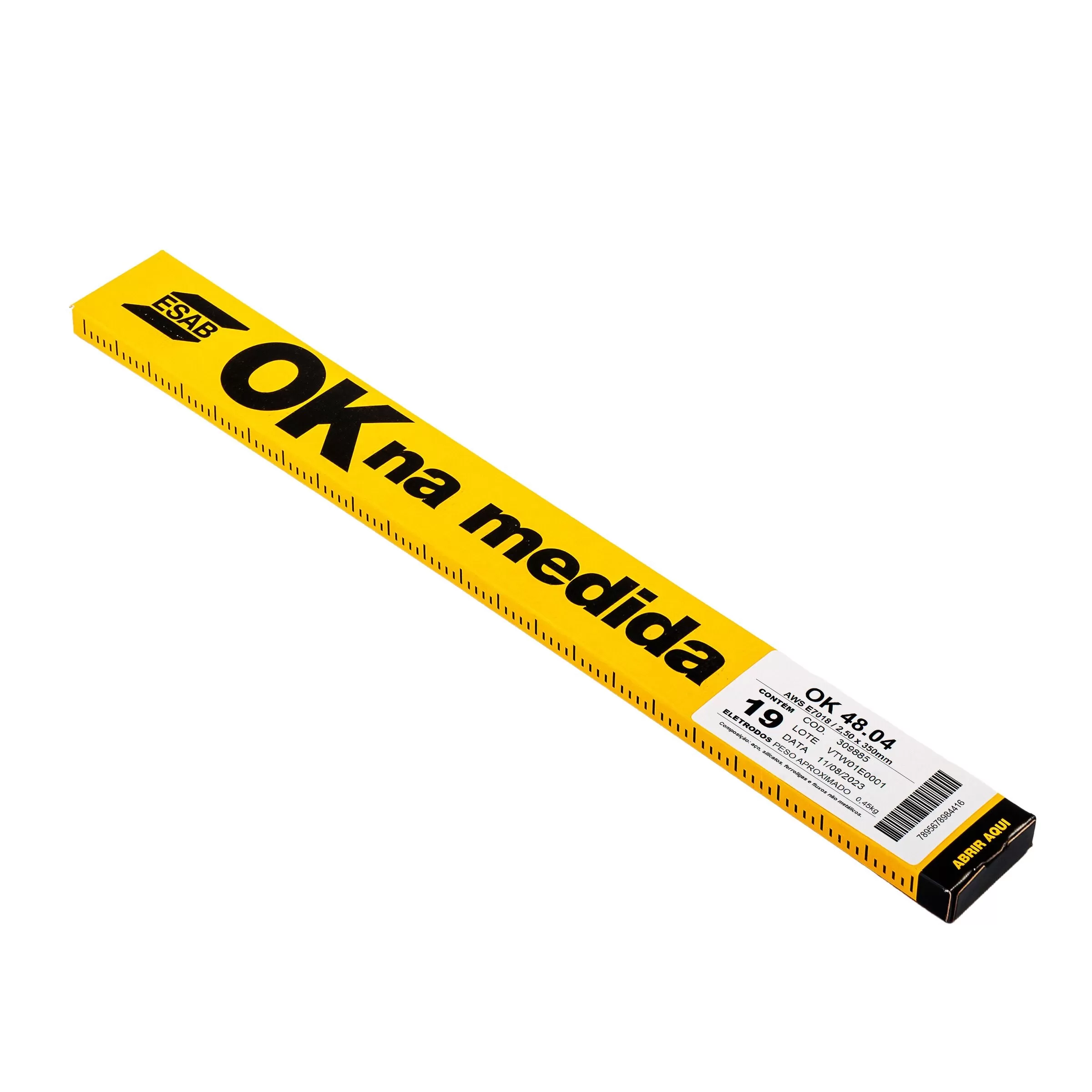 Eletrodo ESAB OK Na Medida - OK 48.04 E7018 - 2,5mm 19 unids.