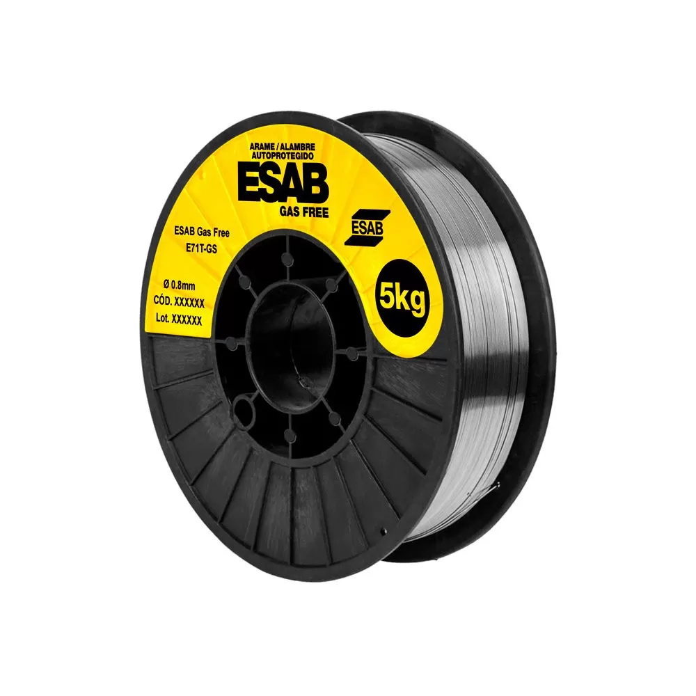 Arame Para Solda Mig Uso Sem Gás 0,8mm 5kg - ESAB Gas Free
