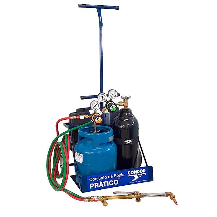 Conjunto de Solda e Corte Prático Oxigênio/GLP-GN CONDOR