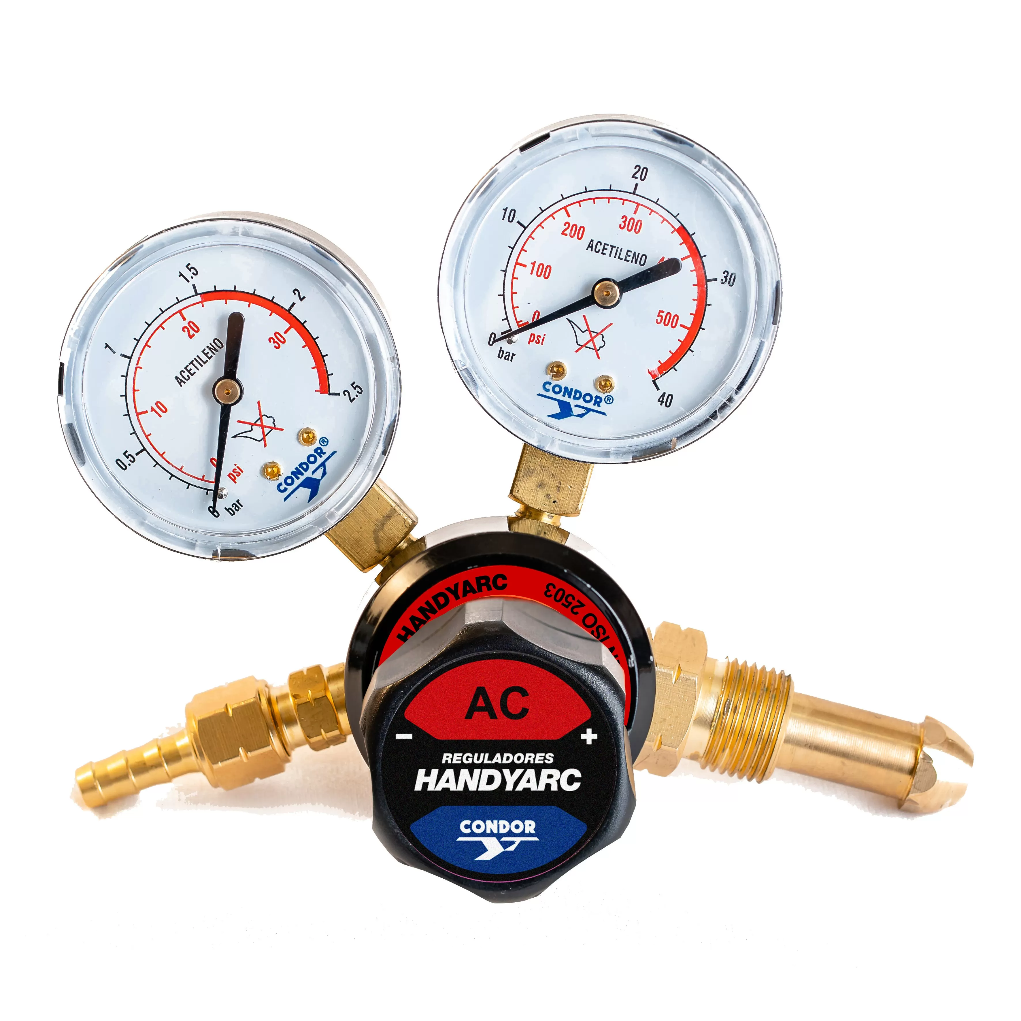 Regulador de Pressão HandyGas 1,5 Acetileno Para Cilindro CONDOR